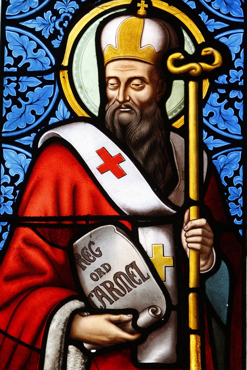 Saint Albert patriarche de Jérusalem vitrail dans l
