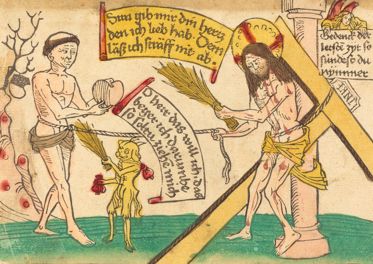 Jésus attirant les fidèles à son cœur, 1480-1490 - Unbekannt