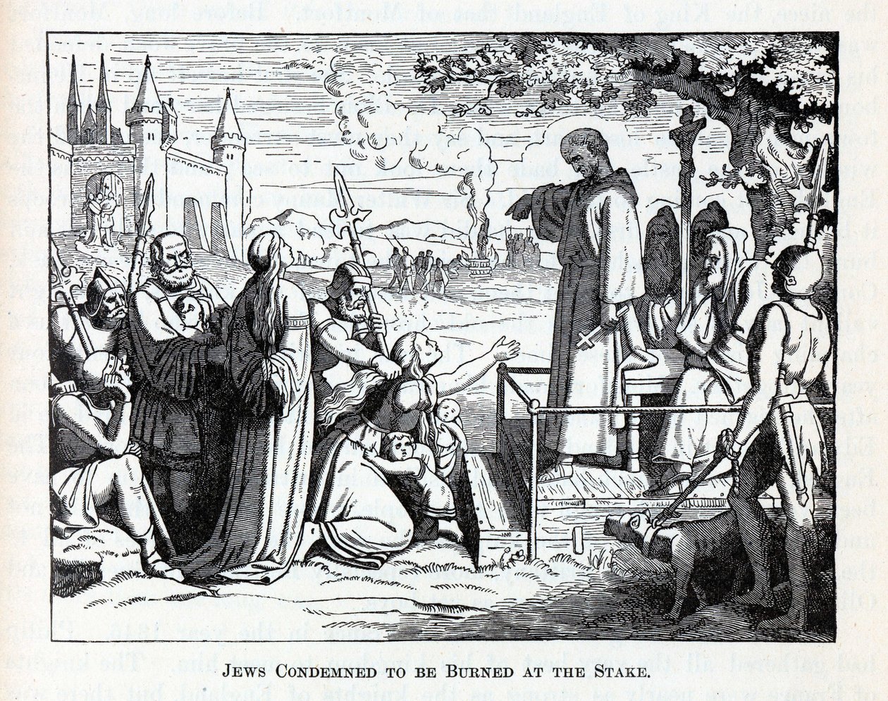 Juifs condamnés à être brûlés sur le bûcher, 1882 - Unbekannt