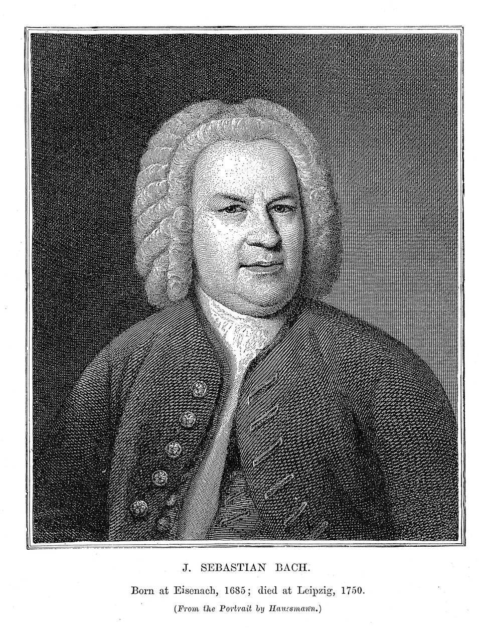 Johann Sebastian Bach 1685-1750, compositeur et organiste allemand, 1746 - Unbekannt
