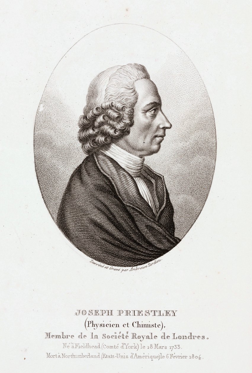 Joseph Priestley, théologien et chimiste anglo-américain, vers 1780 - Unbekannt
