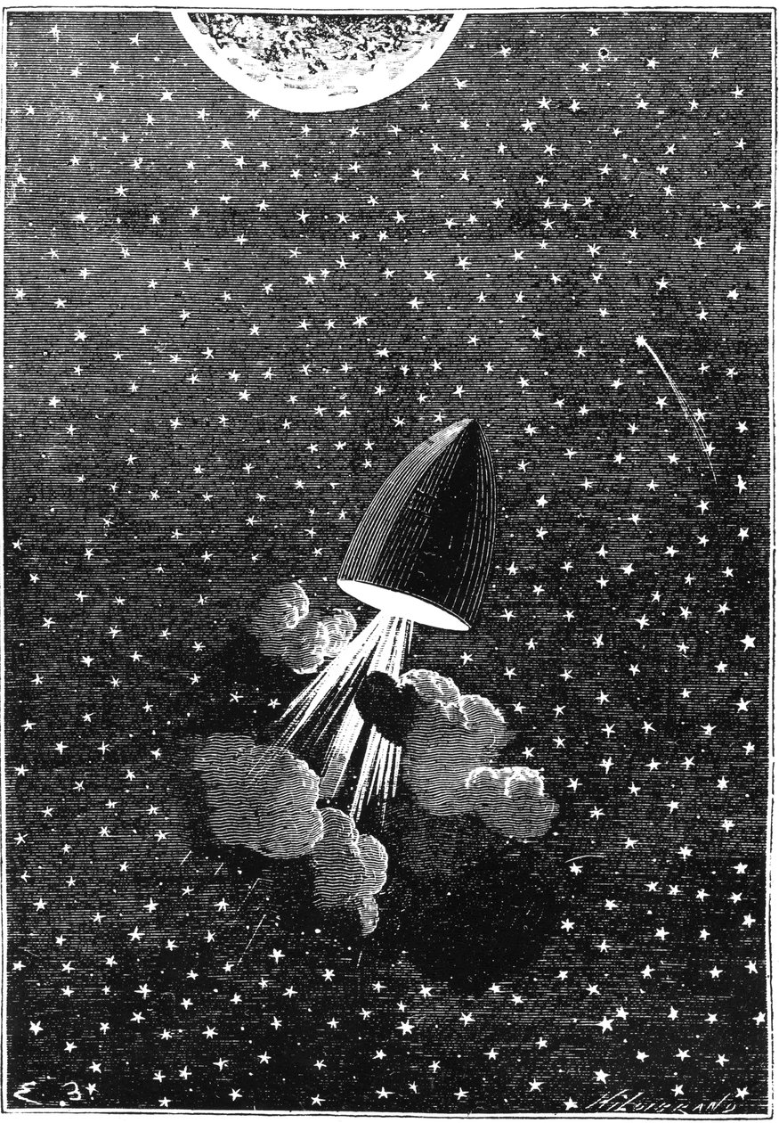 Jules Verne 1828-1905, Autour de la Lune, 1865 - Unbekannt