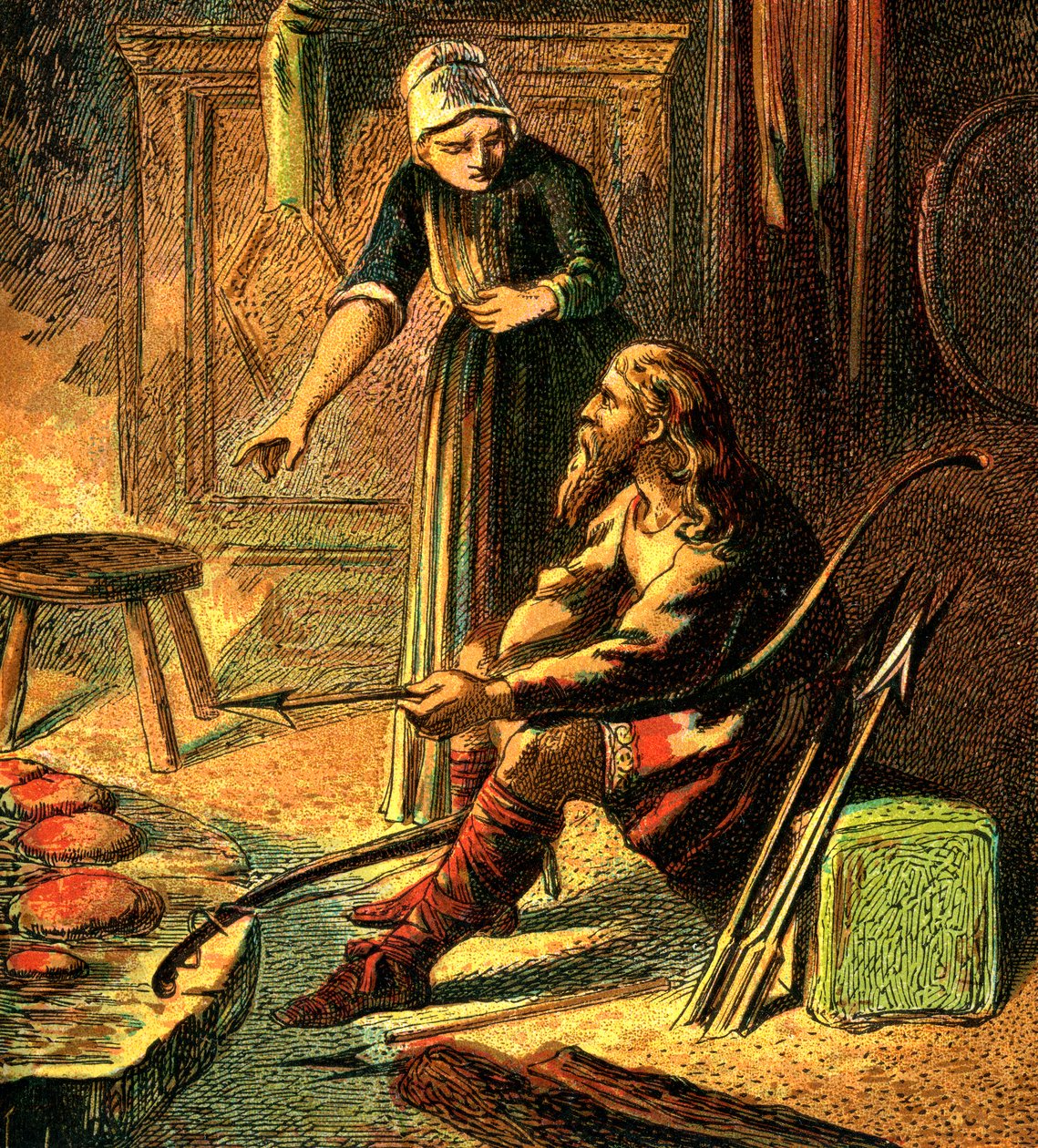 Le roi Alfred et les gâteaux - Unbekannt