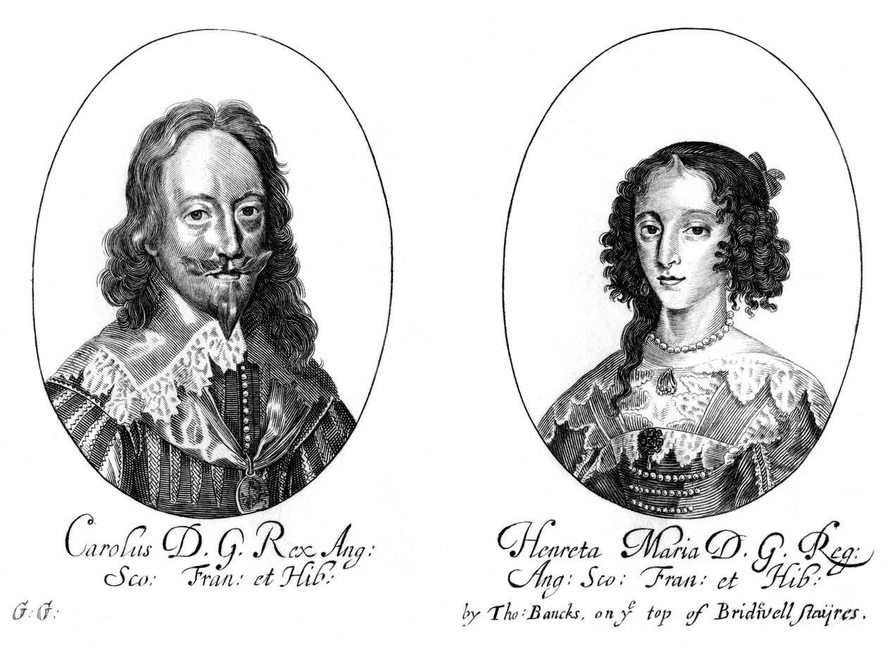 Roi Charles Ier 1600-1649 et Reine Henriette Marie 1609-1669 - Unbekannt