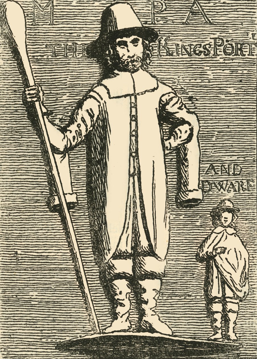 Le roi Charles, portier et nain, vers 1872 - Unbekannt