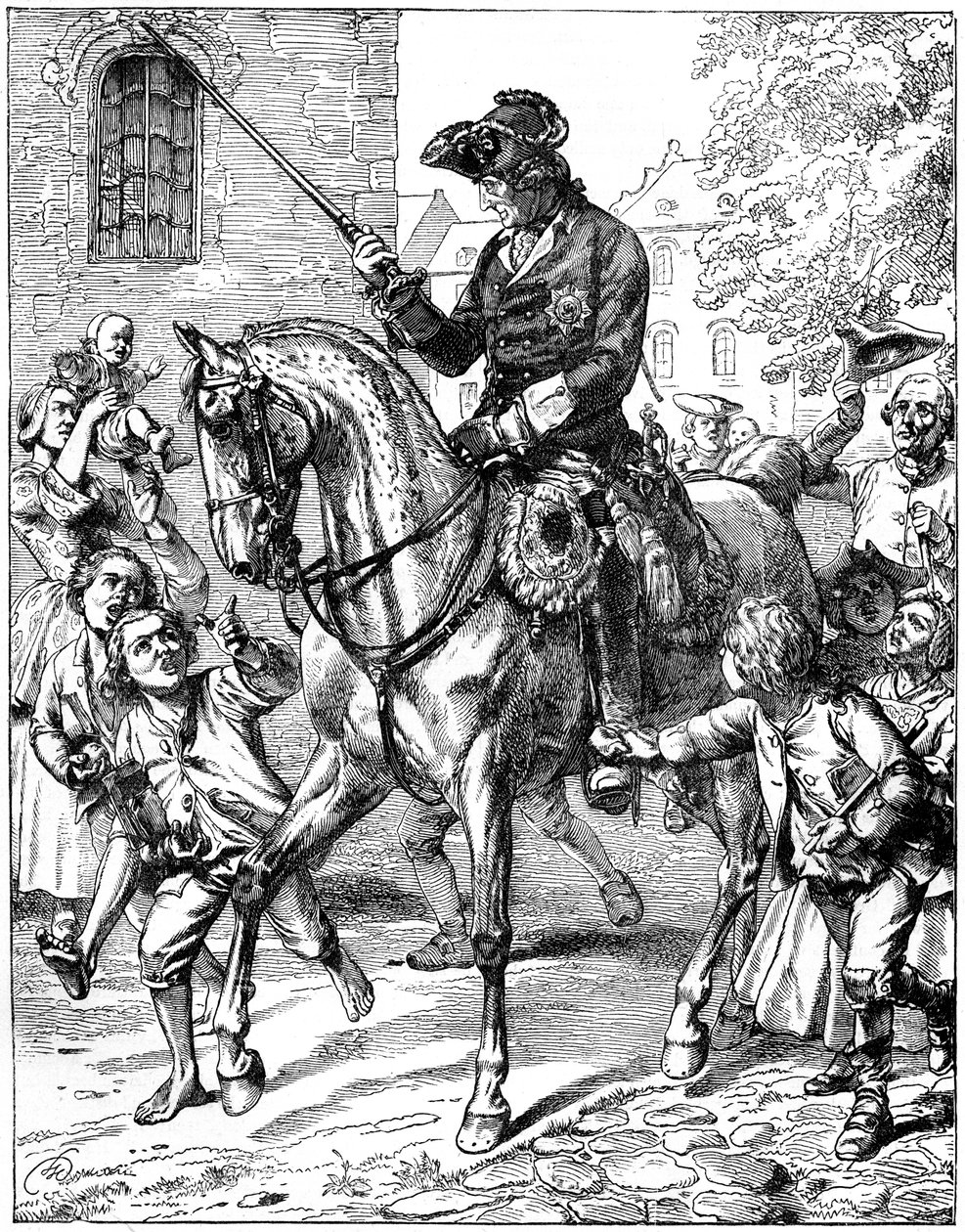 Roi Frédéric II de Prusse 1712-1786, 19ème siècle - Unbekannt