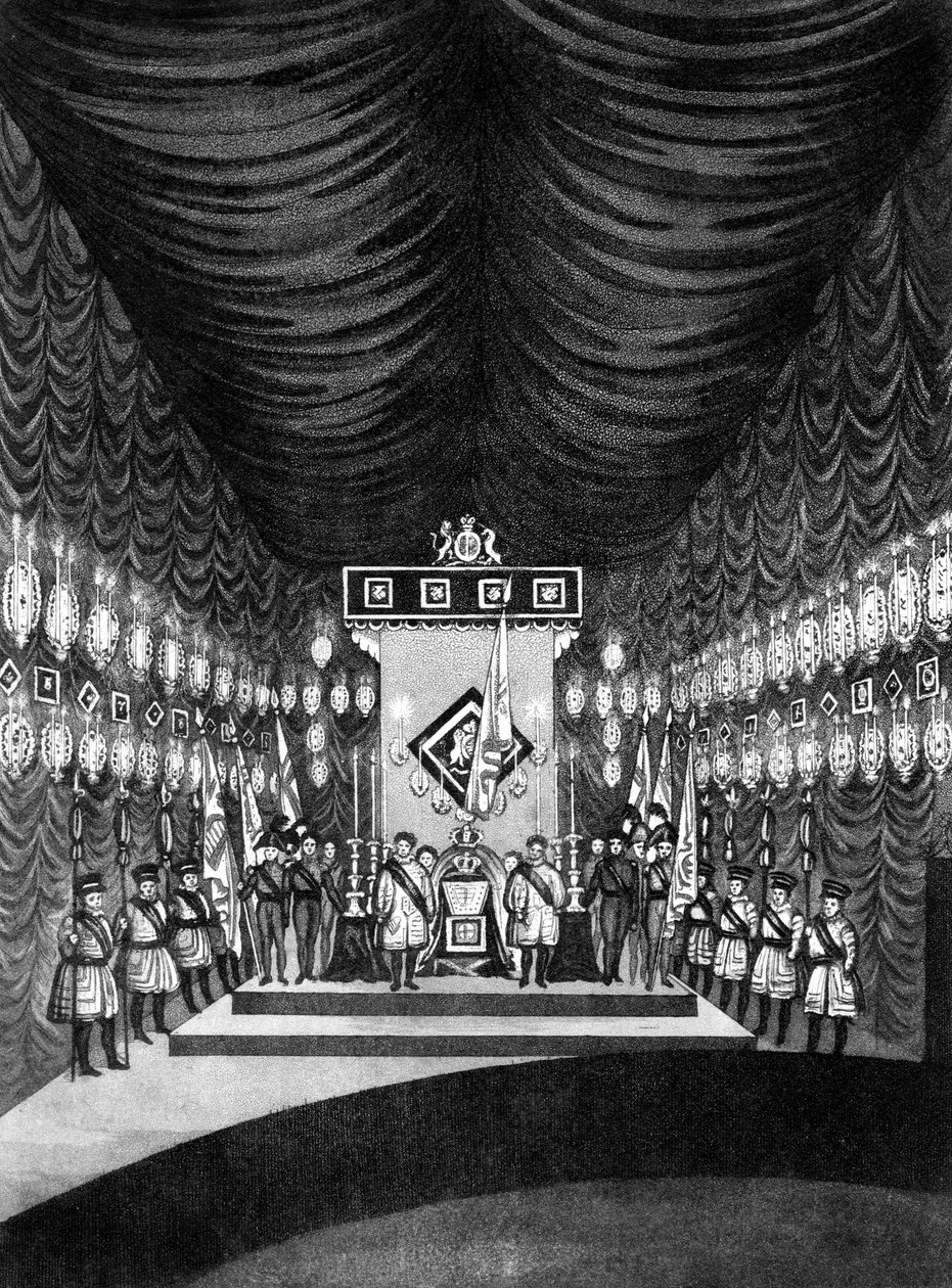 Le roi George IV en état à Windsor Castle, 1830 - Unbekannt