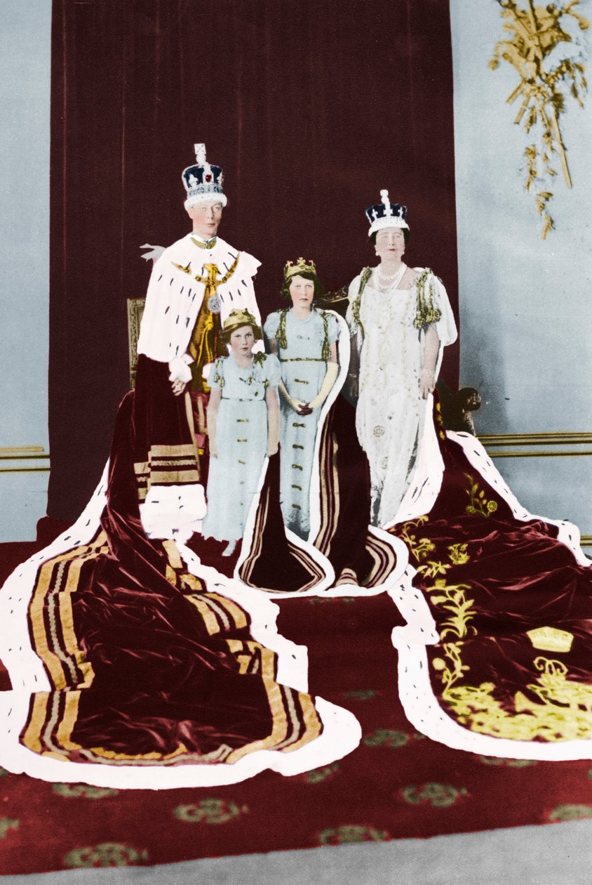 Le roi George VI et la reine Elizabeth le jour de leur couronnement, 1937 - Unbekannt