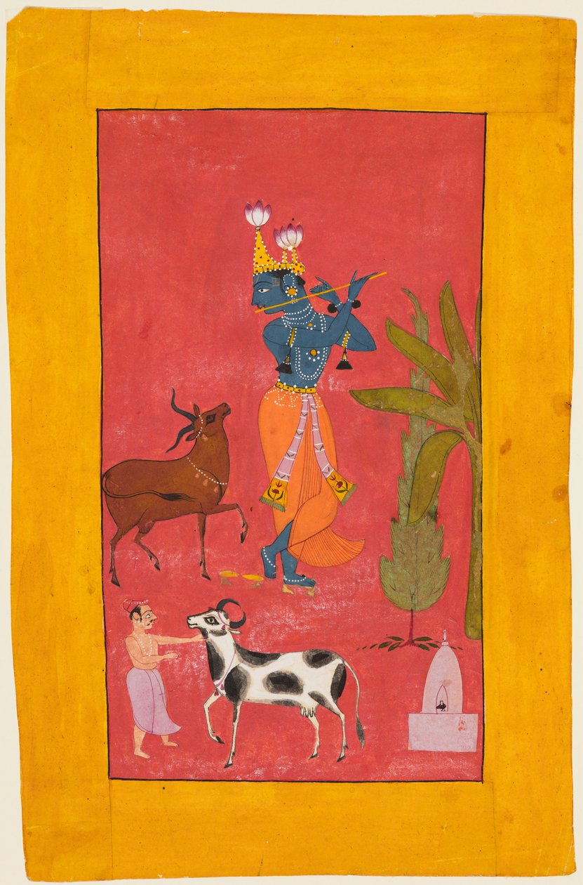 Krishna jouant de la flûte, vers 1675-1700 - Unbekannt