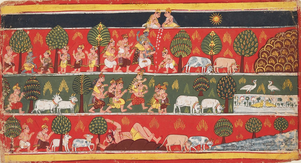 Krishna et les gopis, vers 1720 - Unbekannt