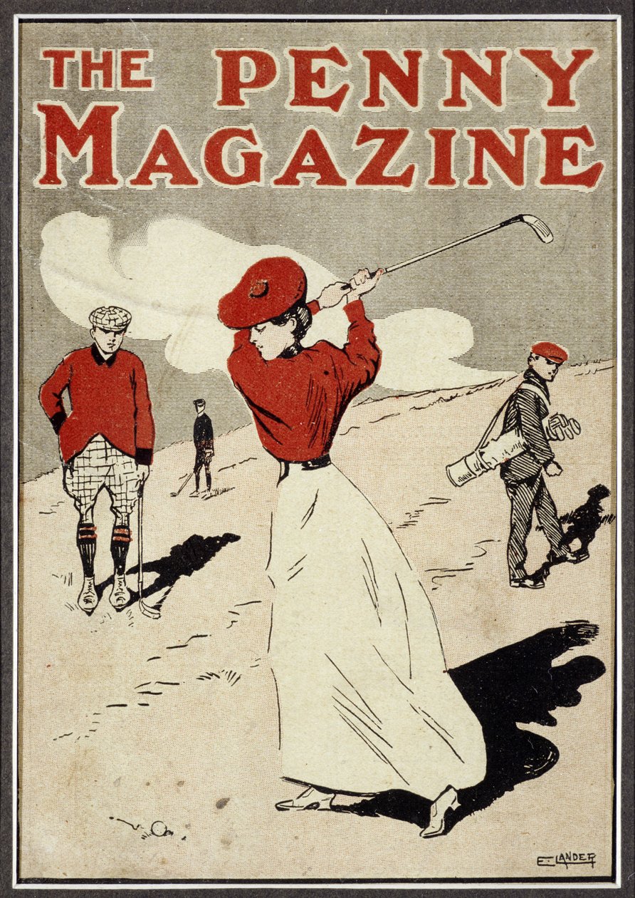 Golfeuse prenant un swing sur la couverture de 
