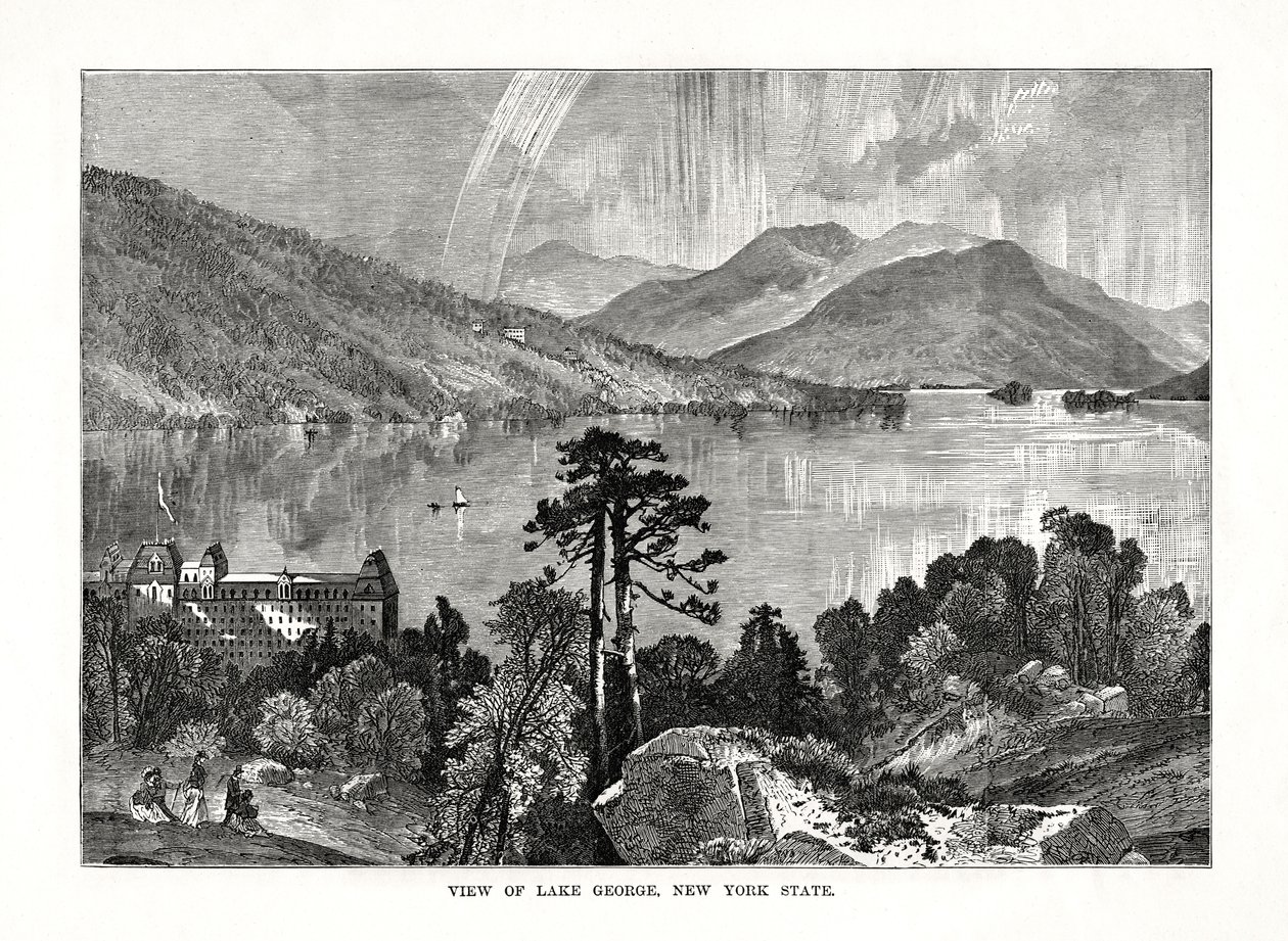 Lac George, État de New York, USA, 1877 - Unbekannt