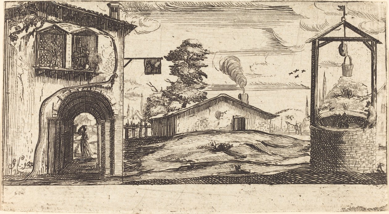 Paysage avec un puits - Unbekannt