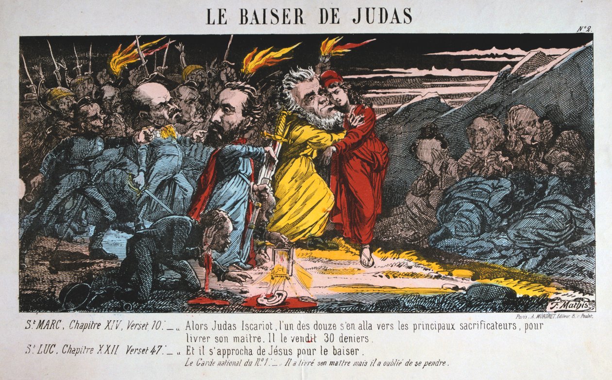 Le Baiser de Judas, Commune de Paris, 1871 - Unbekannt