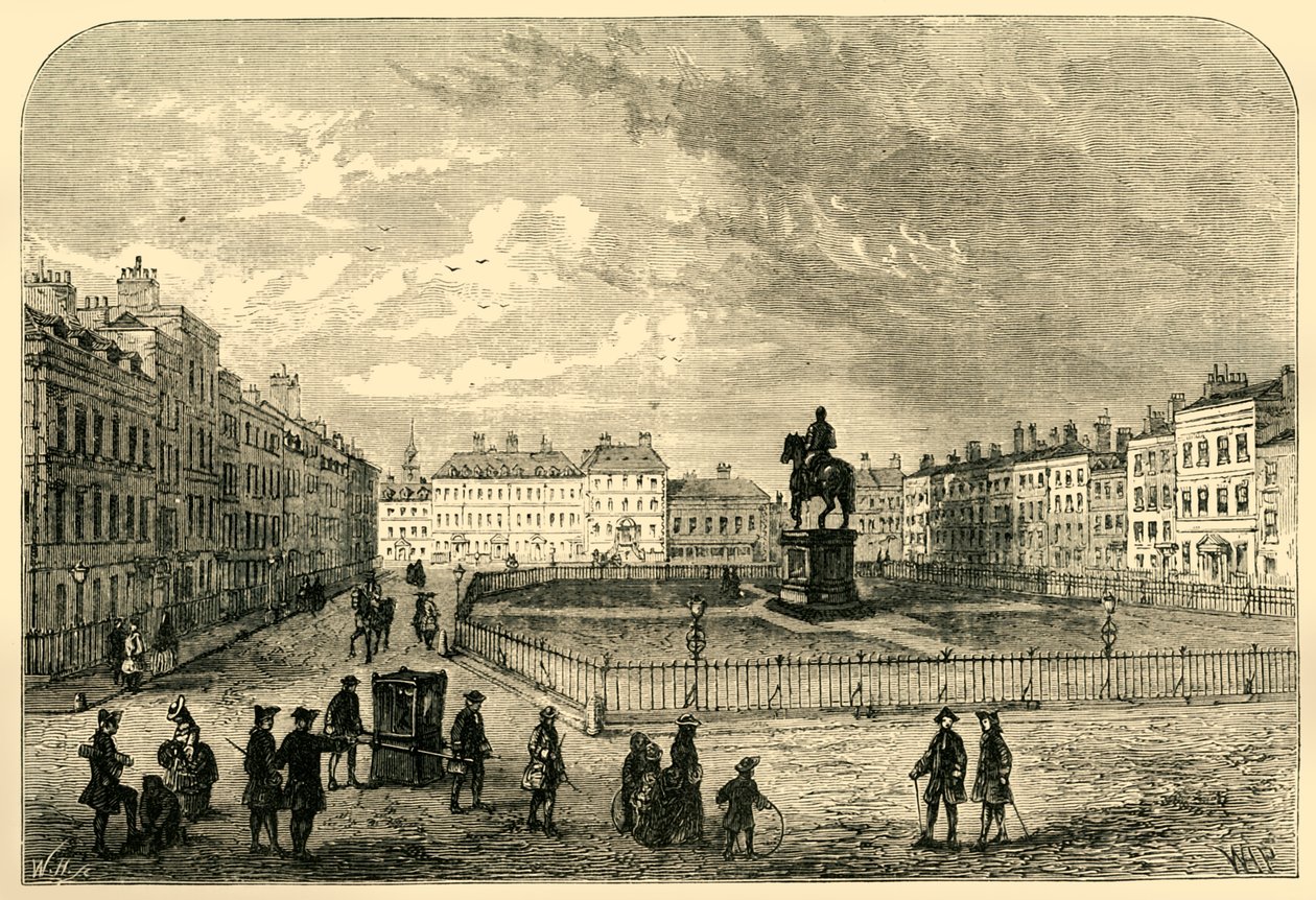 Leicester Square, vers 1750, 1881 - Unbekannt