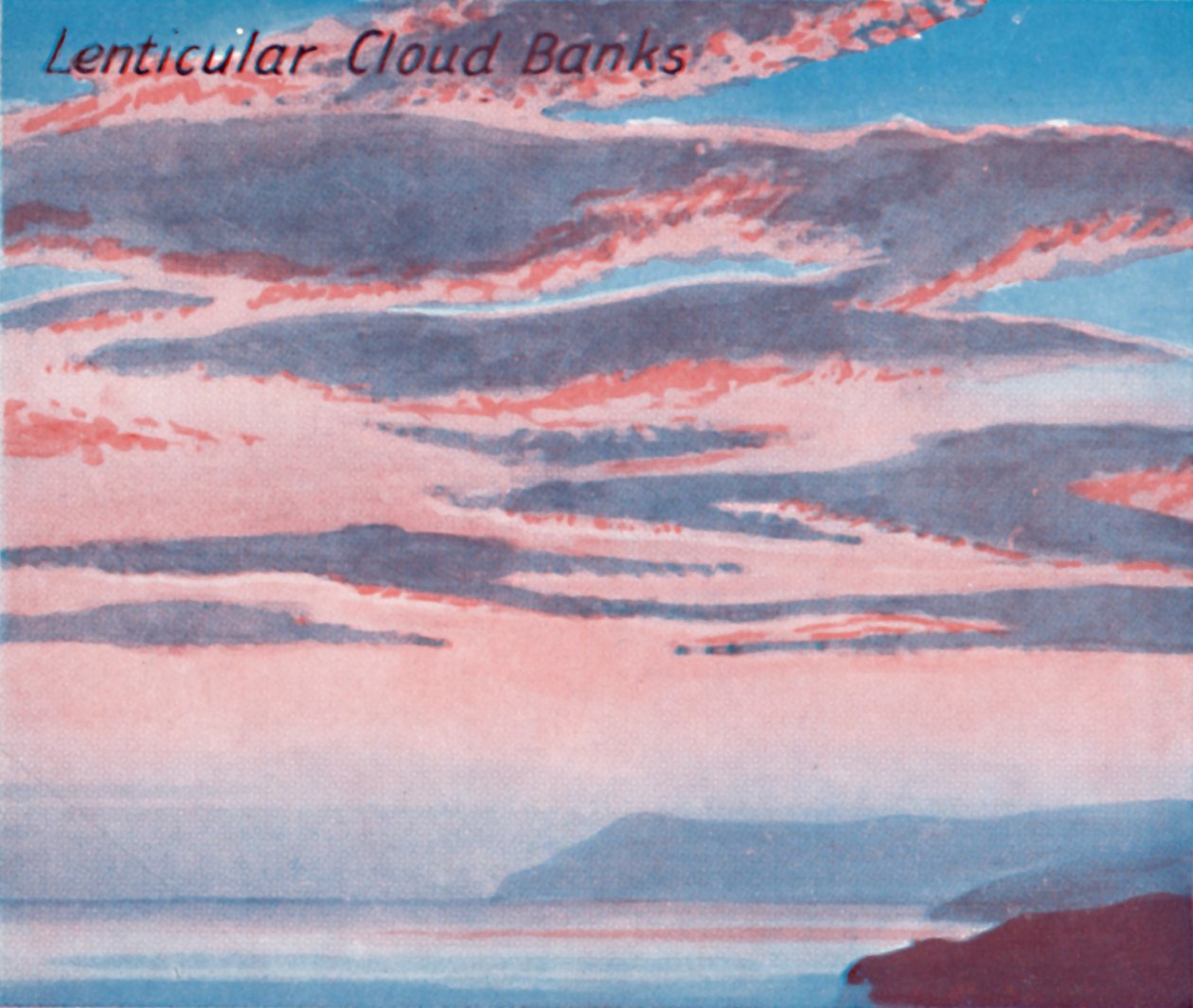Bancs de nuages lenticulaires - Une douzaine des principales formes de nuages dans le ciel, 1935 - Unbekannt