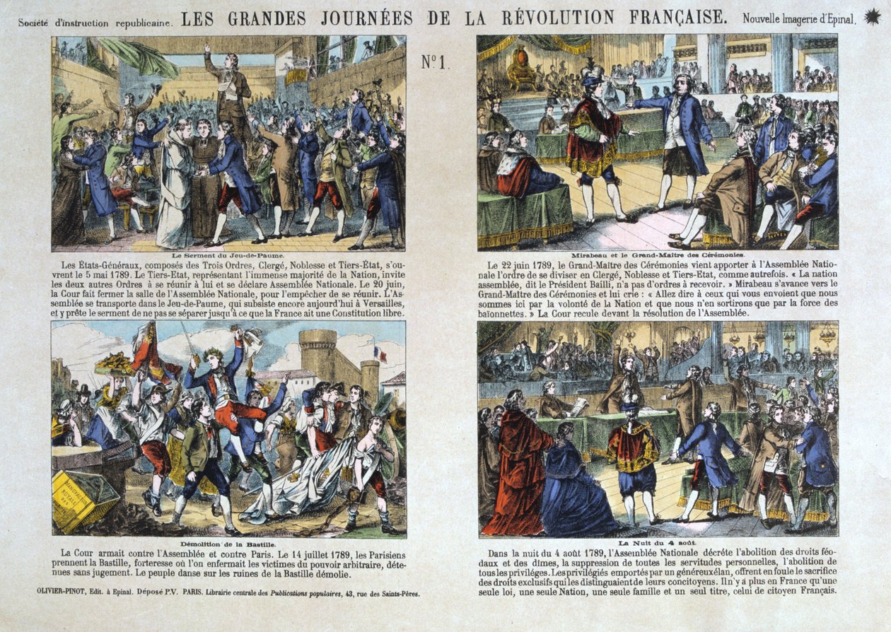 Les Grandes Journées de la Révolution Française, Révolution de 1789, France - Unbekannt