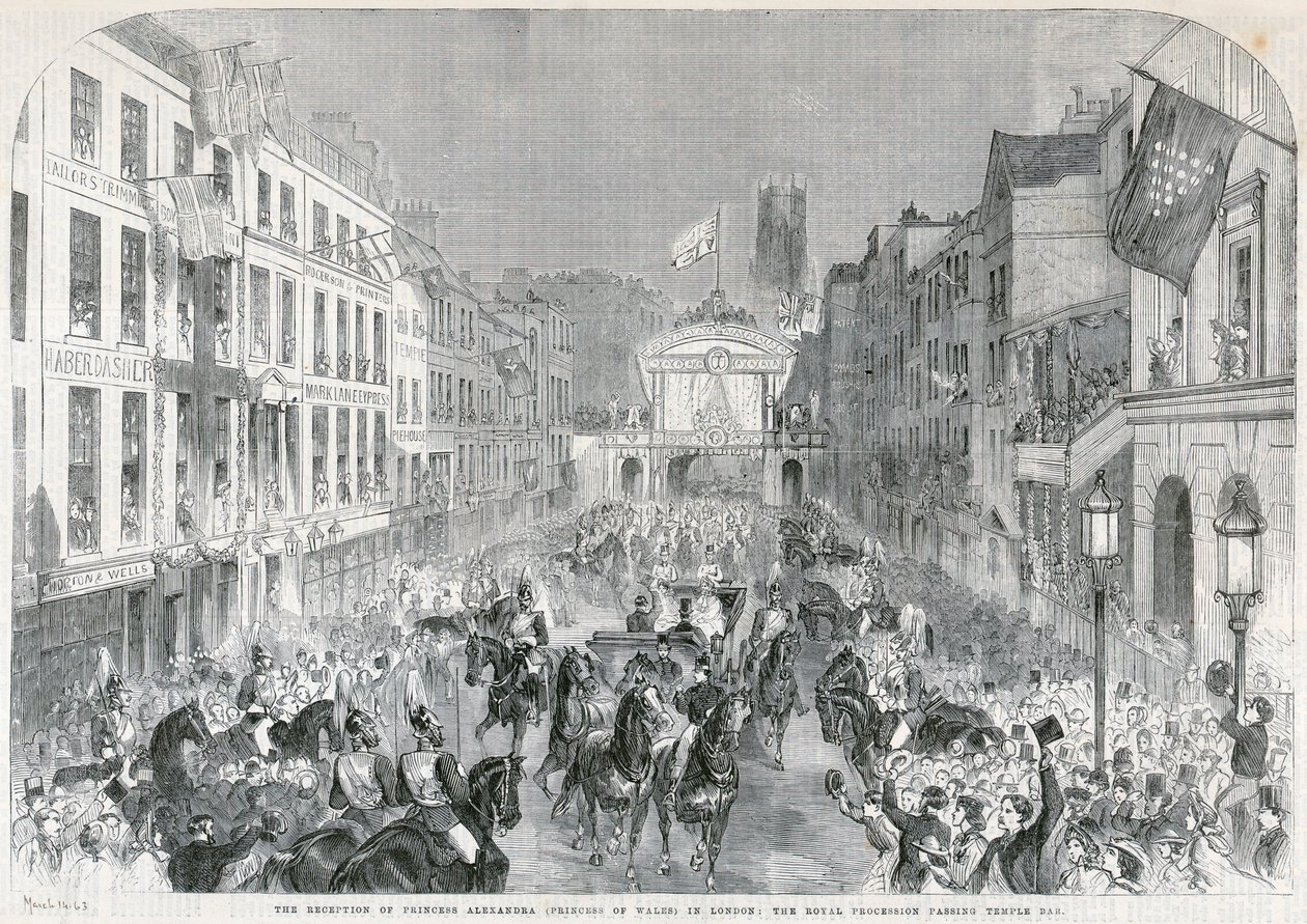 Accueil de Londres à la princesse Alexandra, 1863 - Unbekannt