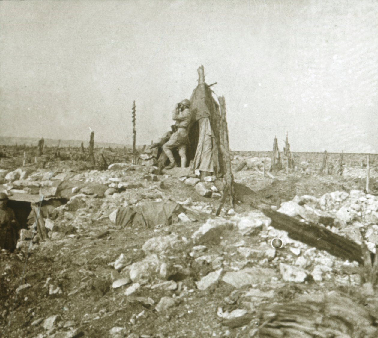 Poste de guet, Fort Vaux, nord de la France, vers 1914-1918 - Unbekannt