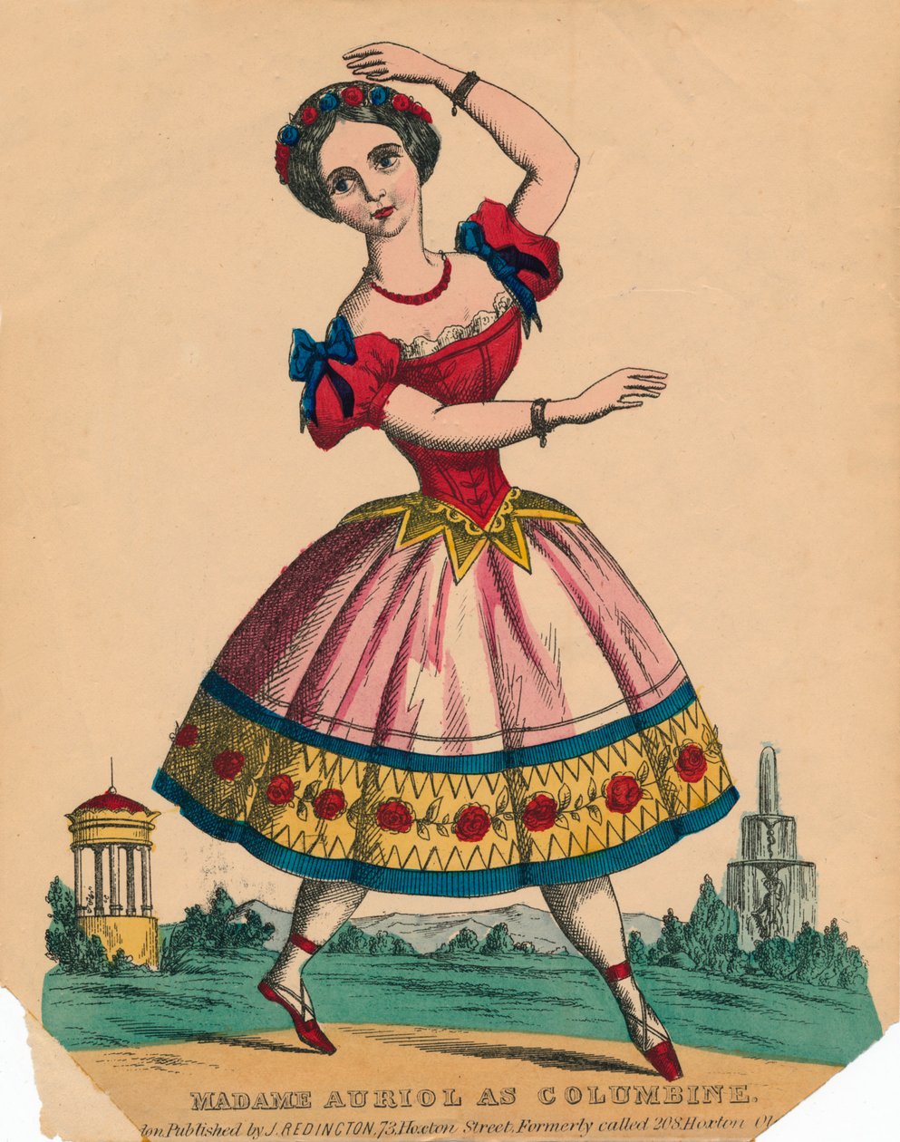 Madame Auriol en Colombine, vers 1849 - Unbekannt
