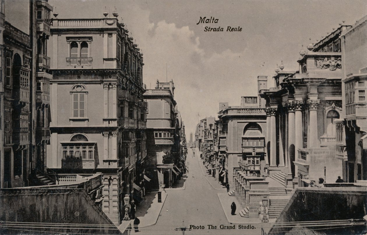 Malte - Strada Reale, vers 1900 - Unbekannt