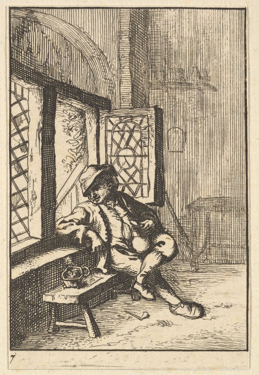 Homme assis près d