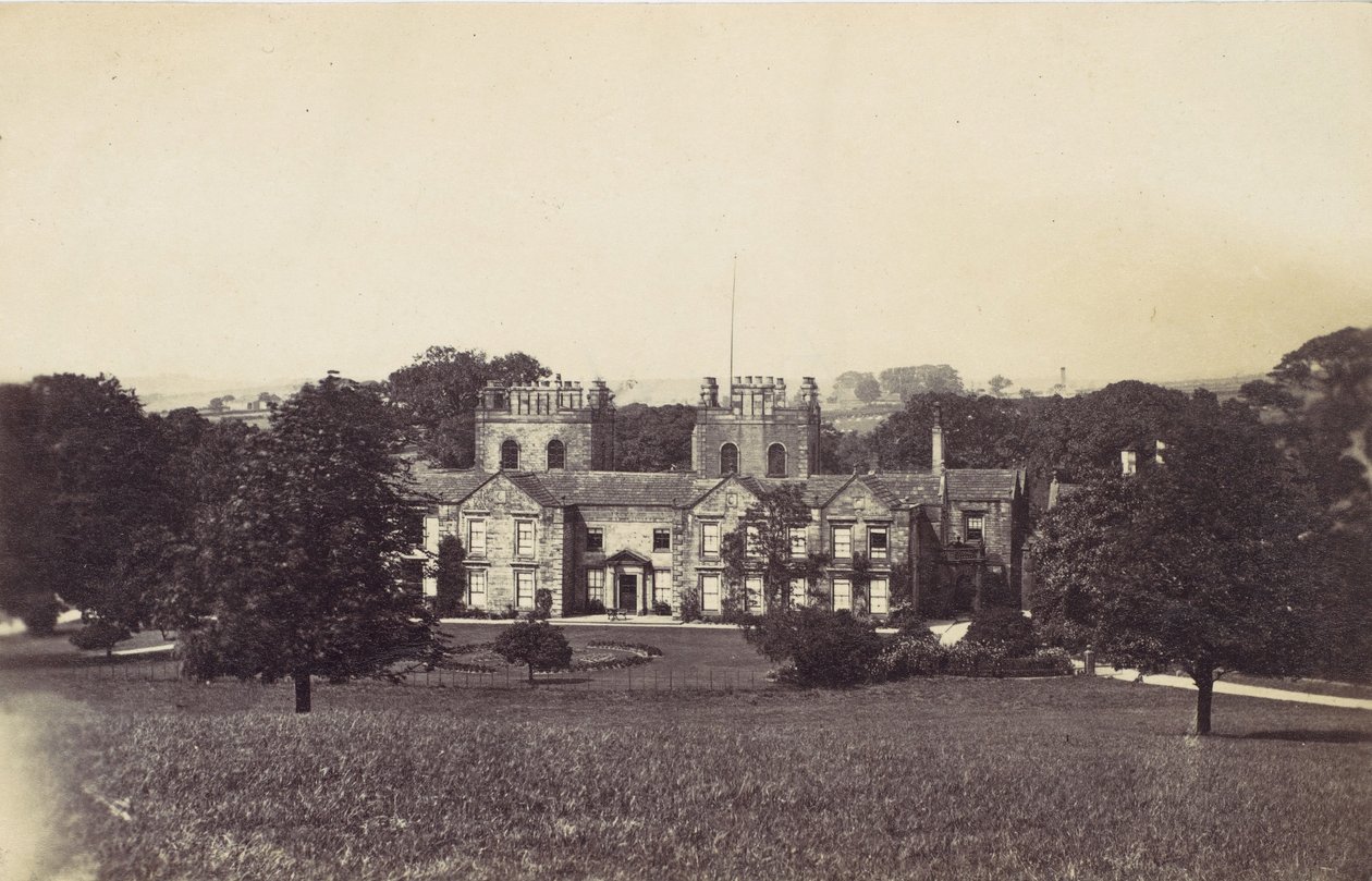 Manoir avec deux tours vu des jardins - Unbekannt