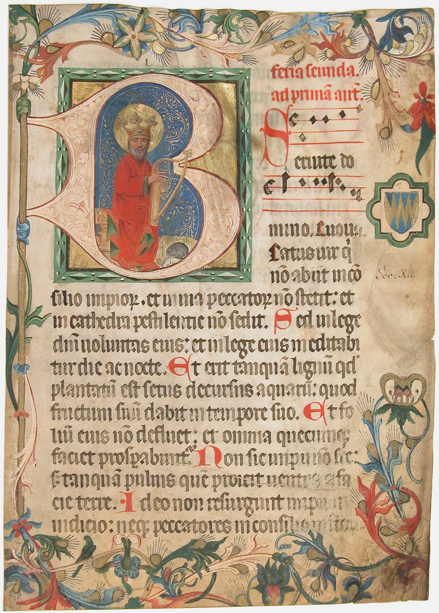 Feuille de manuscrit d