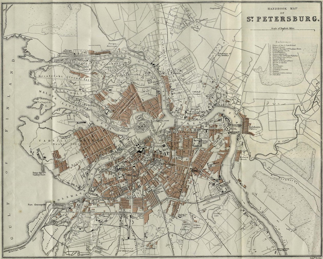 Carte de Petersburg, 1893 - Unbekannt