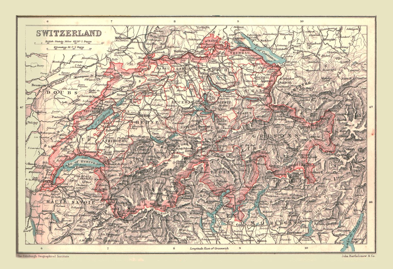 Carte de la Suisse, 1902 - Unbekannt