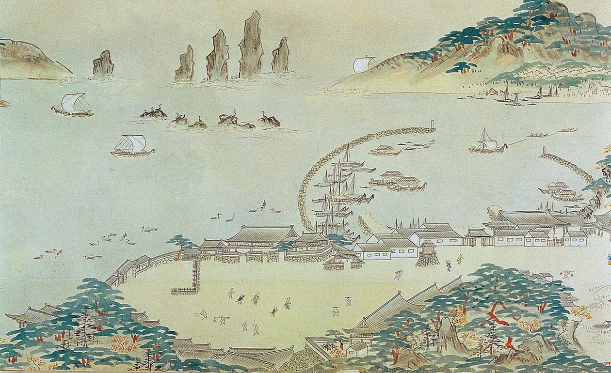 Carte du Choryang Waegwan et de ses environs à Busan pendant la période Joseon, XIXe siècle - Unbekannt