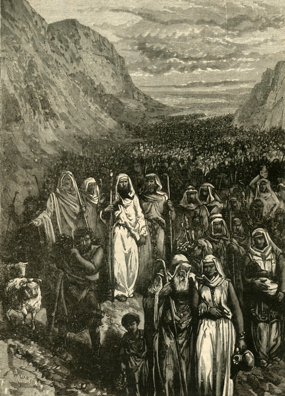 La marche des Israélites, 1890 - Unbekannt