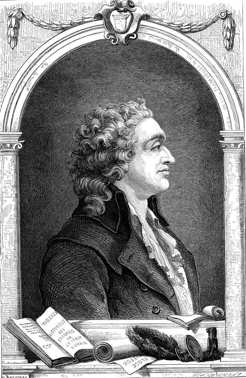 Marquis de Condorcet 1743-1798, philosophe et sociologue des Lumières françaises, 1874 - Unbekannt