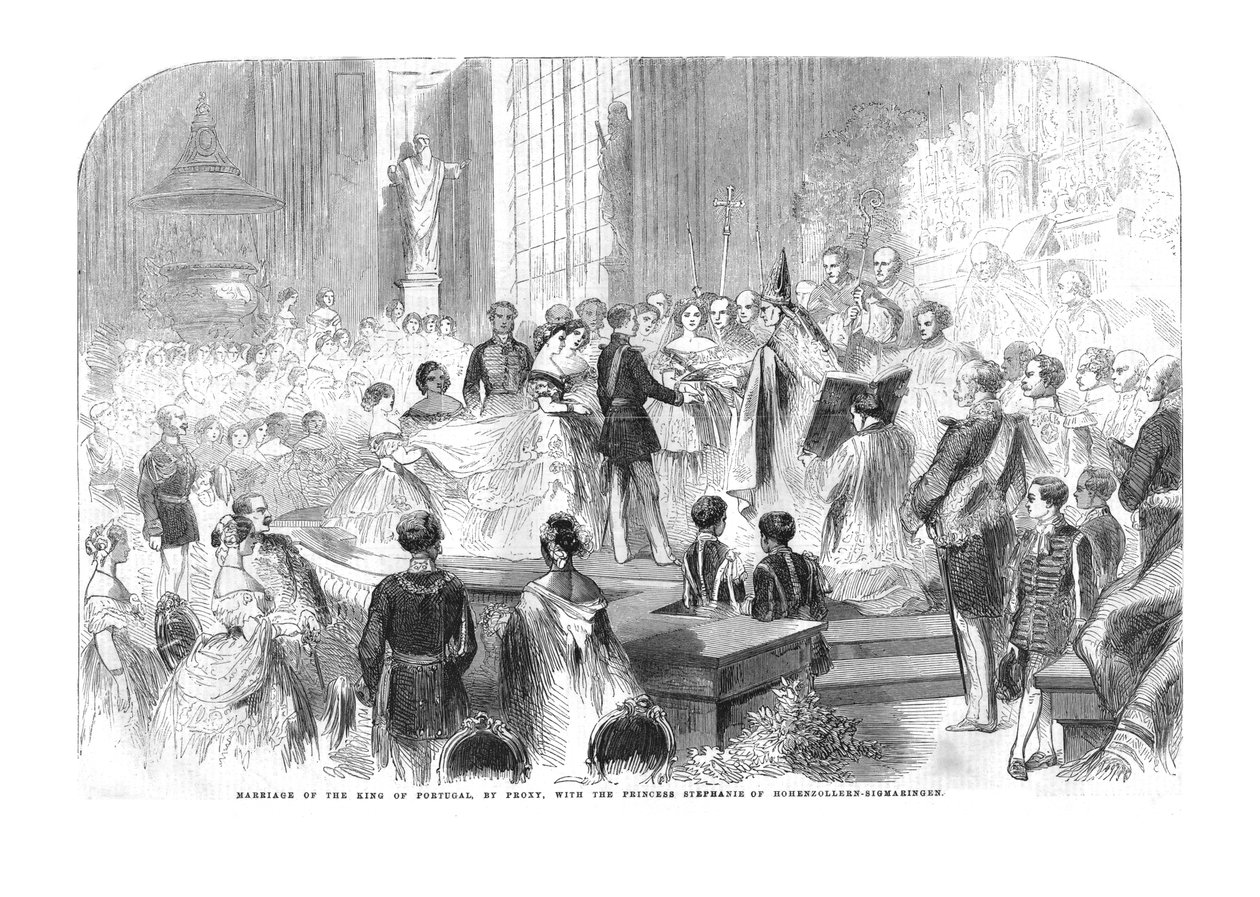 Mariage du roi du Portugal, par procuration, avec la princesse Stéphanie, 1858 - Unbekannt