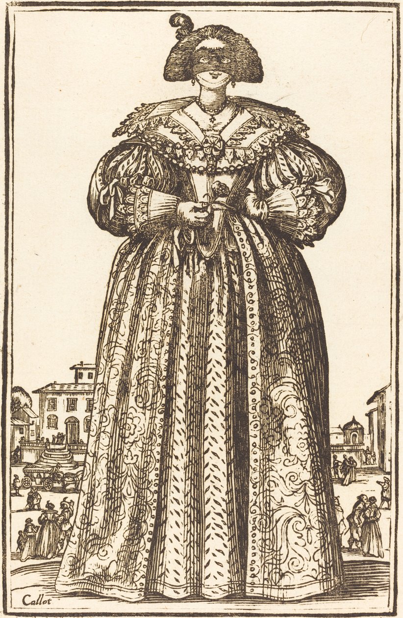Femme noble masquée - Unbekannt