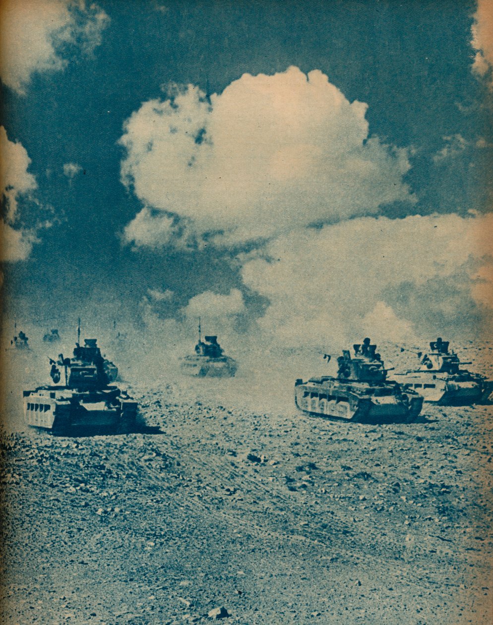 Matildas valsant sur le sol du désert, 1942 - Unbekannt