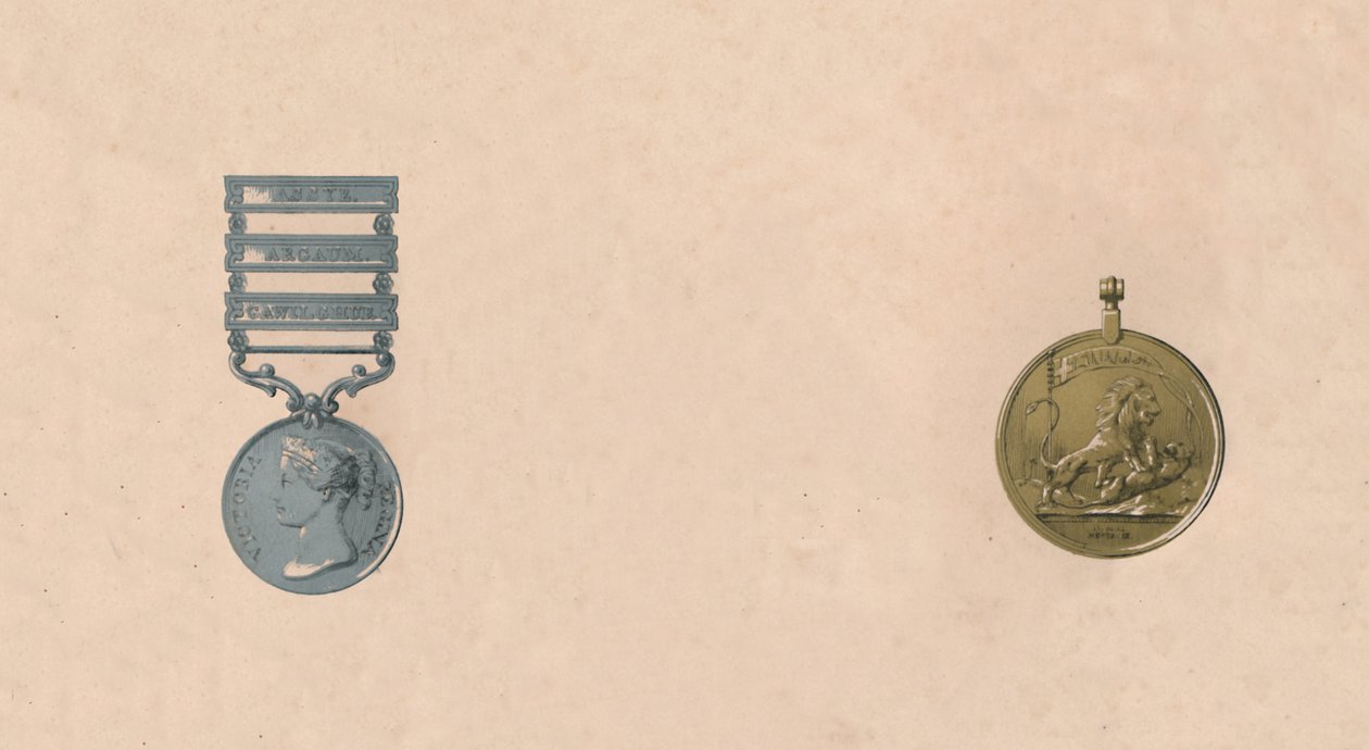 Médailles pour les batailles en Inde, vers 1911 - Unbekannt
