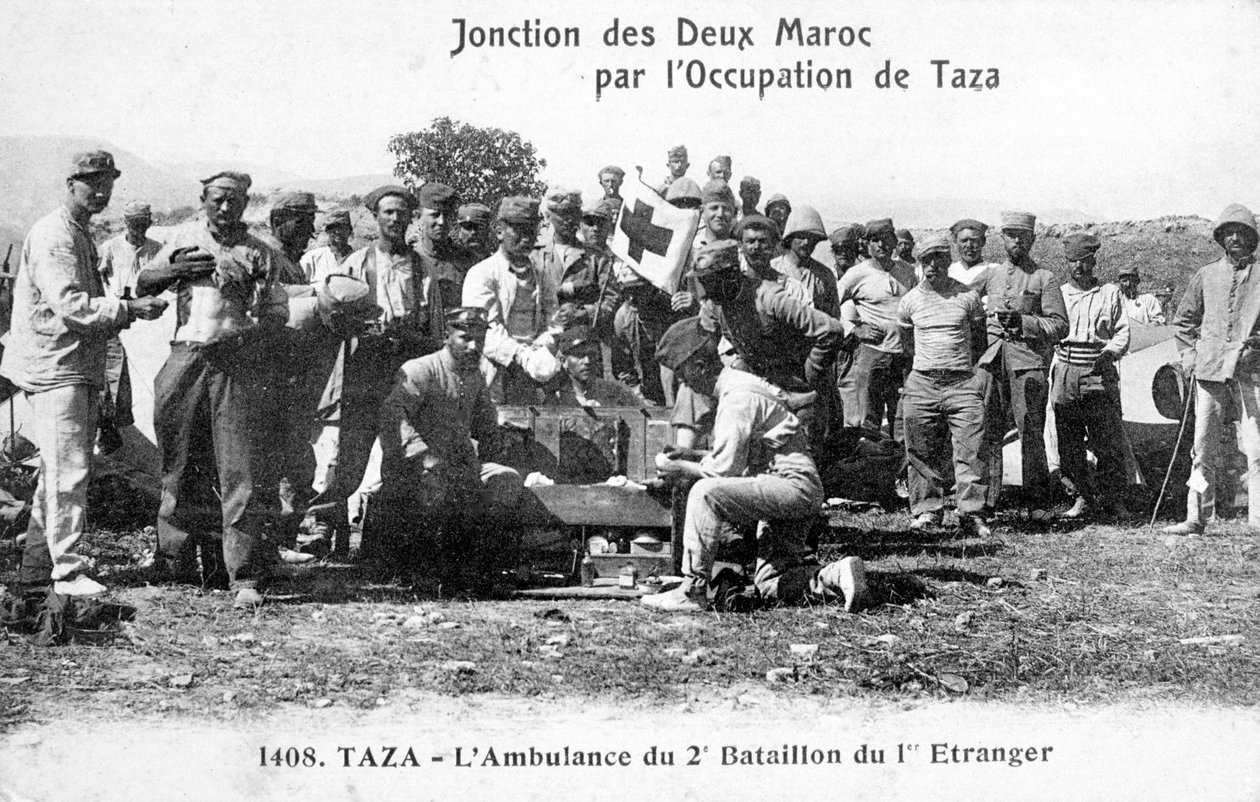Personnel médical du 2e bataillon de la Légion étrangère française, Taza, Maroc - Unbekannt
