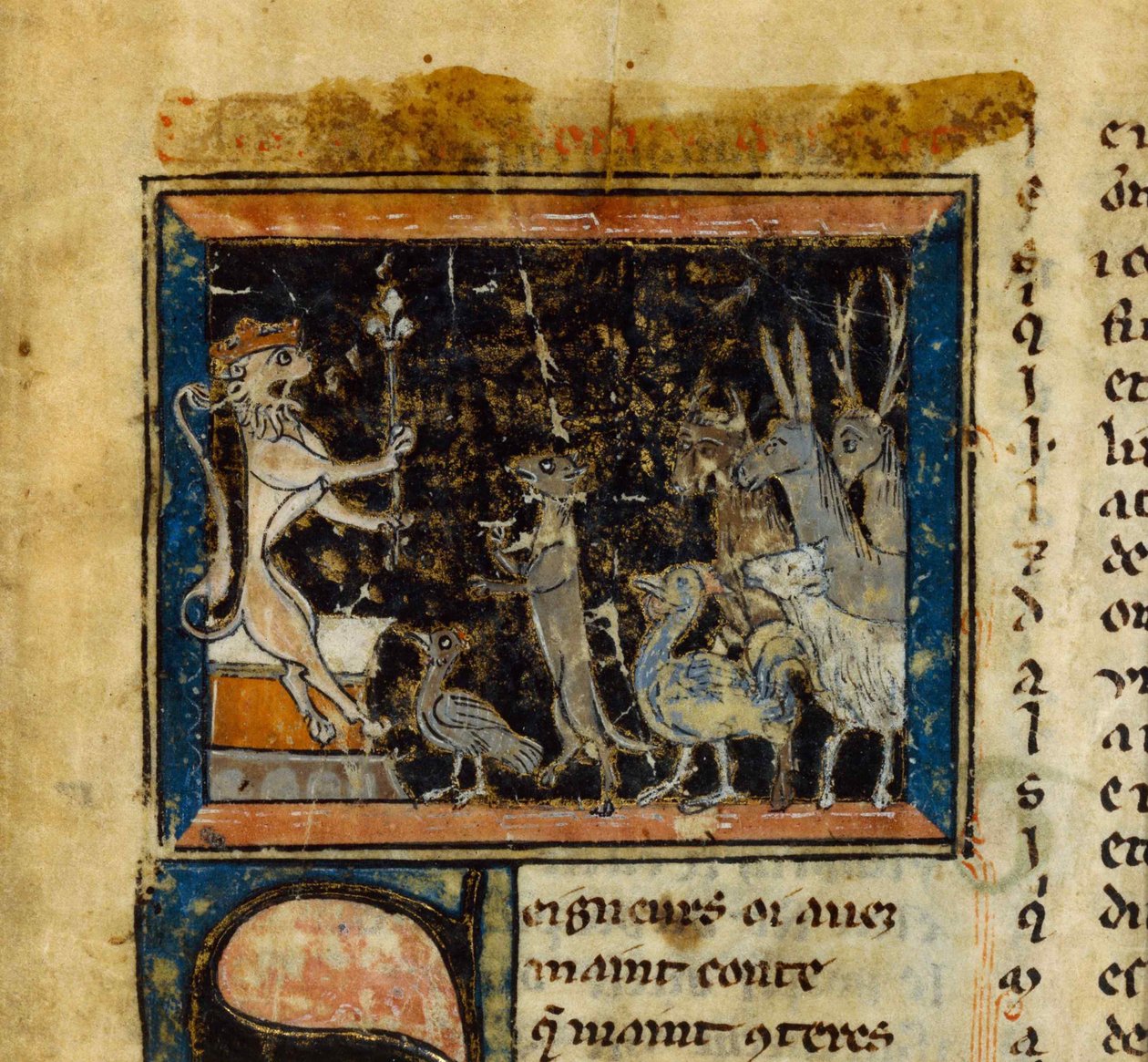 Miniature du Roman de Renart, 13ème siècle - Unbekannt