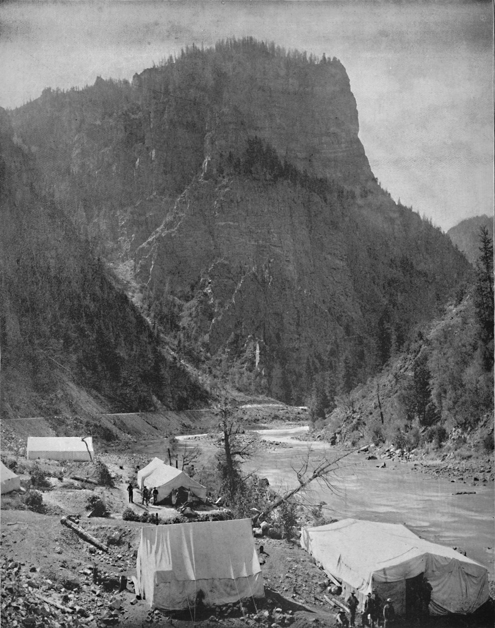 Camp minier, Nevada, vers 1897 - Unbekannt