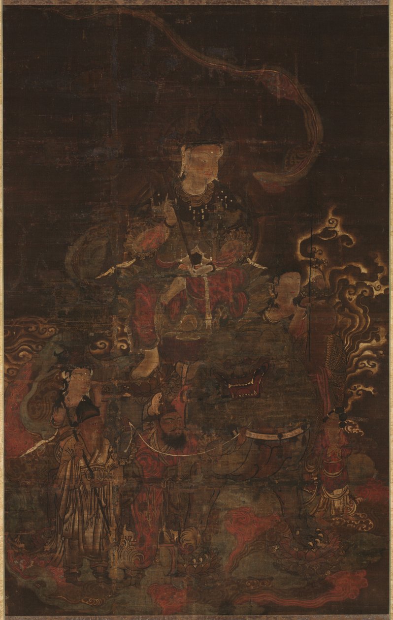 Monju et ses assistants, 1200s - Unbekannt