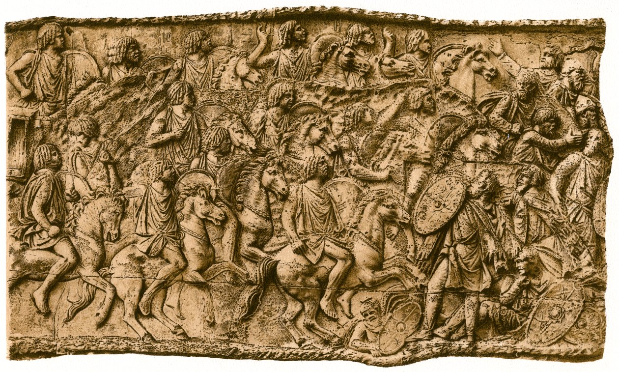 Cavalerie maure sous Lusius Quietus combattant les Daces, 1902 - Unbekannt