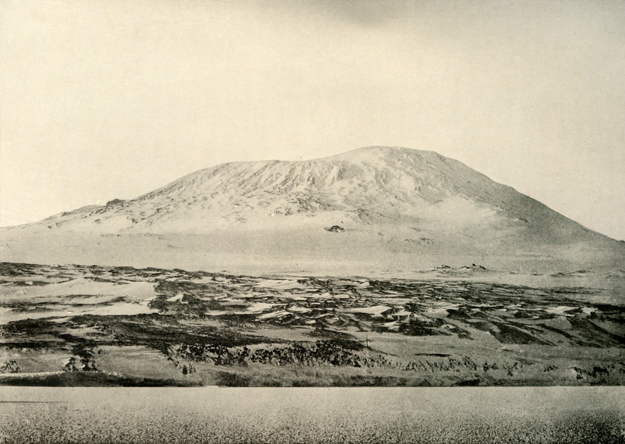 Mont Erebus...Le vieux cratère à gauche, c1908, 1909 - Unbekannt