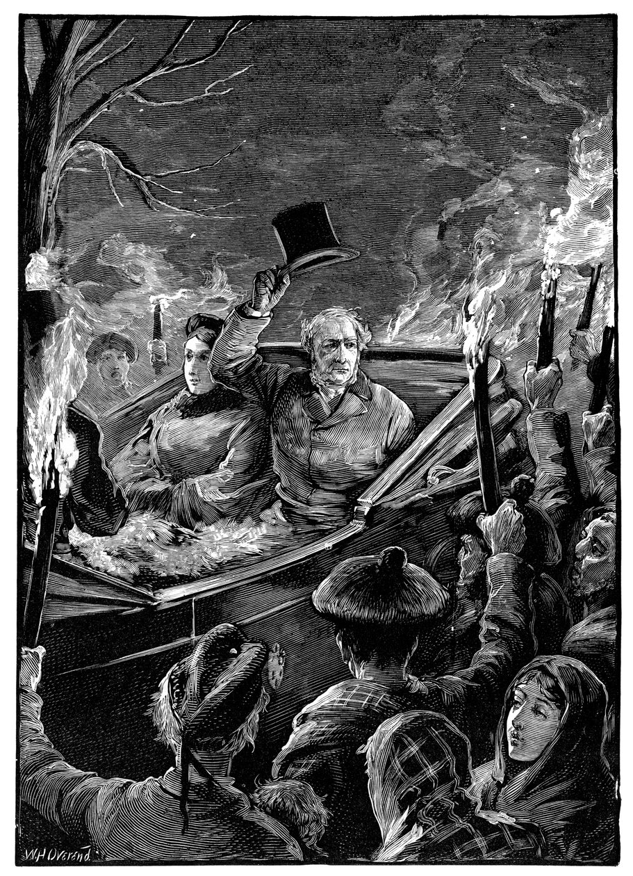 Visite de M. Gladstone au château de Taymouth, Perthshire, Écosse, vers 1879 - Unbekannt