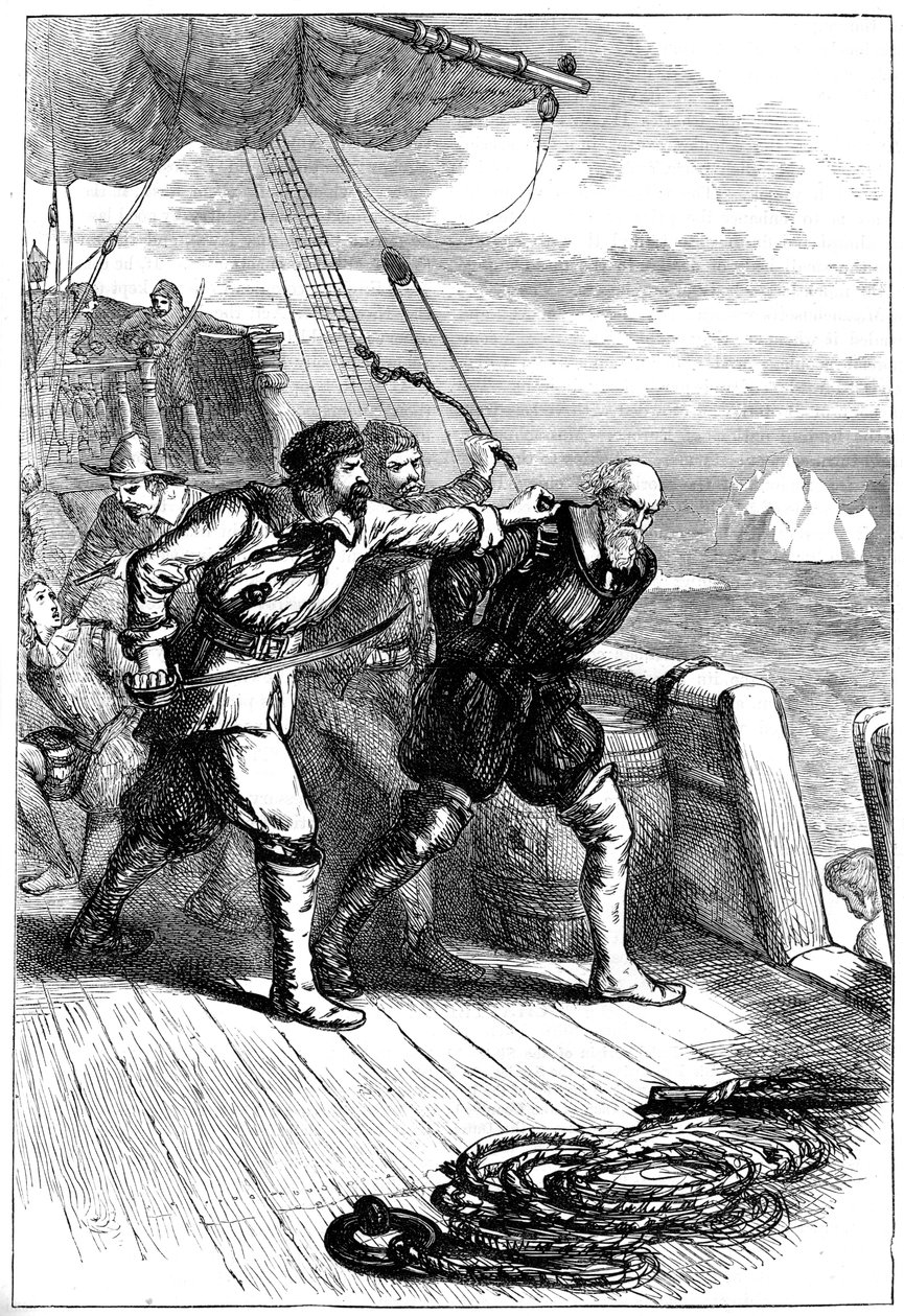Mutinerie sur le navire de Henry Hudson, 1611 vers 1880 - Unbekannt