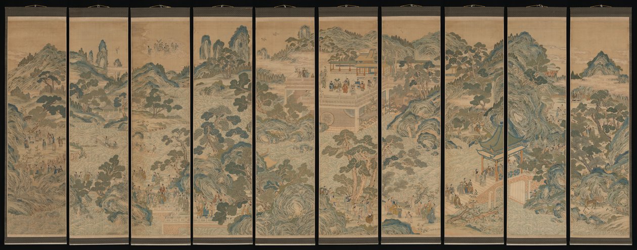 Paysage mythique avec immortels, 19ème siècle - Unbekannt