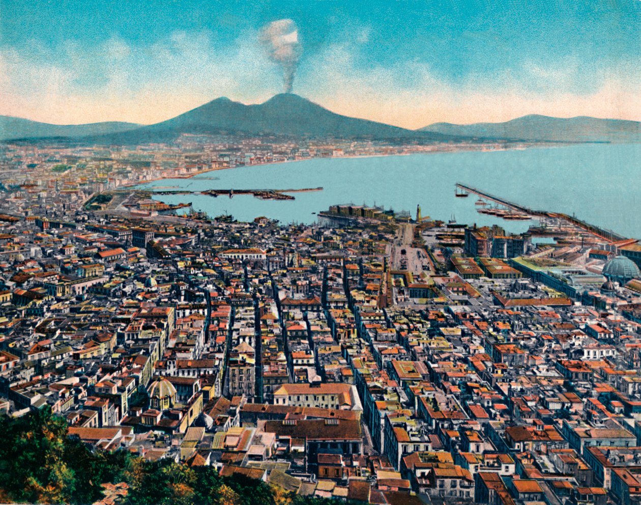 Naples - Panorama de S. Martino, vue de San Martino, vers 1900 - Unbekannt