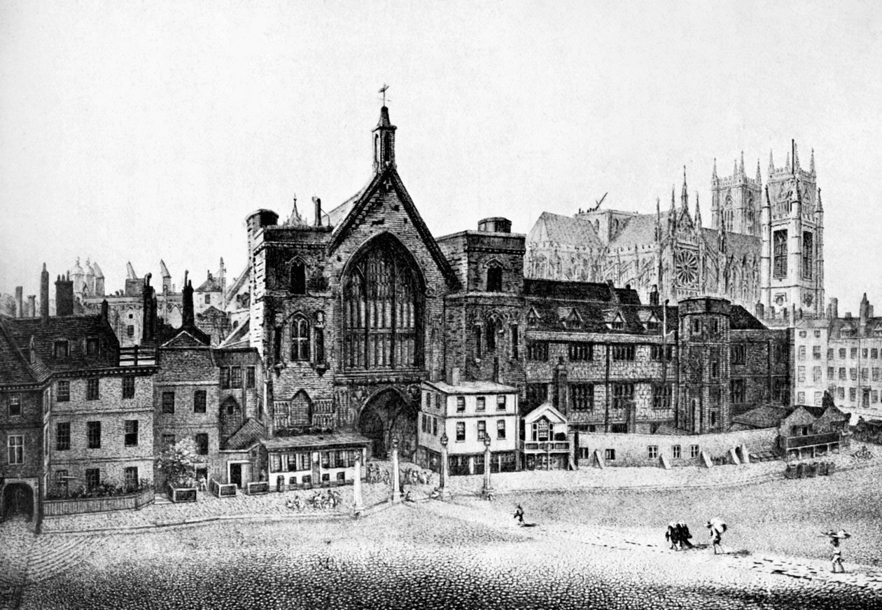 New Palace Yard, Westminster, au 18e siècle, vers 1905 - Unbekannt