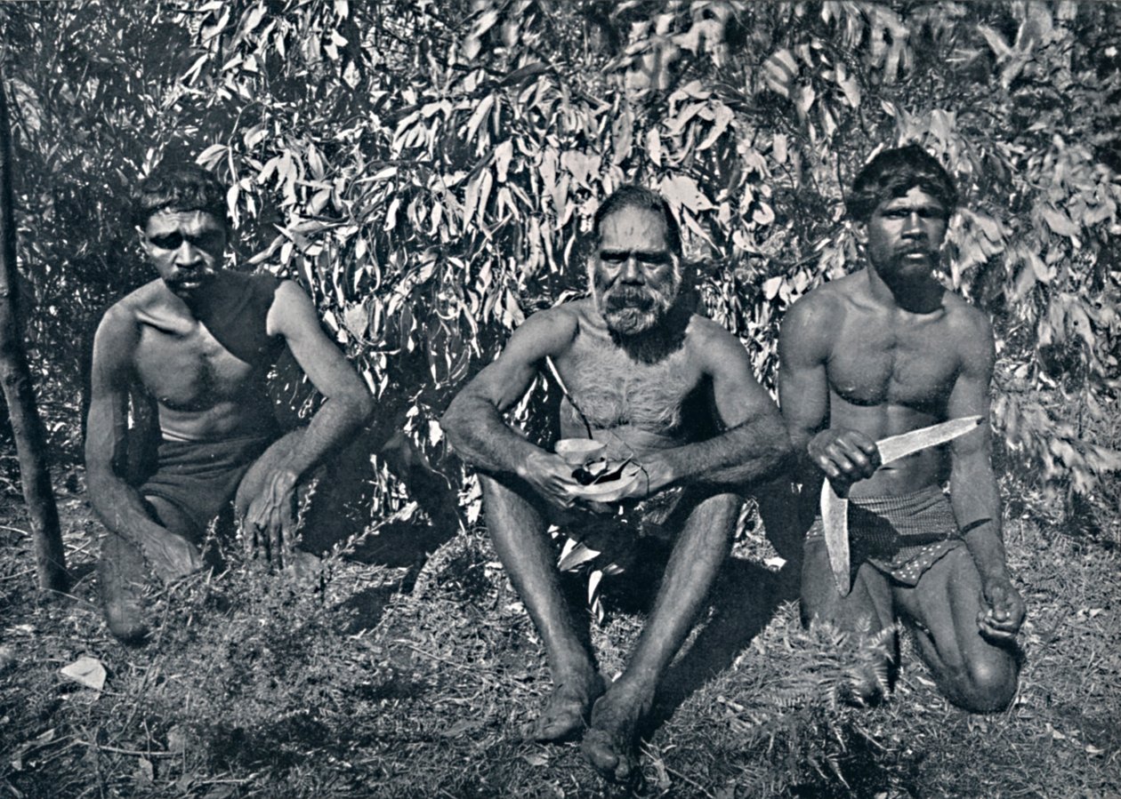 Aborigènes de Nouvelle-Galles du Sud - King Billy et ses A.D.C., vers 1900 - Unbekannt