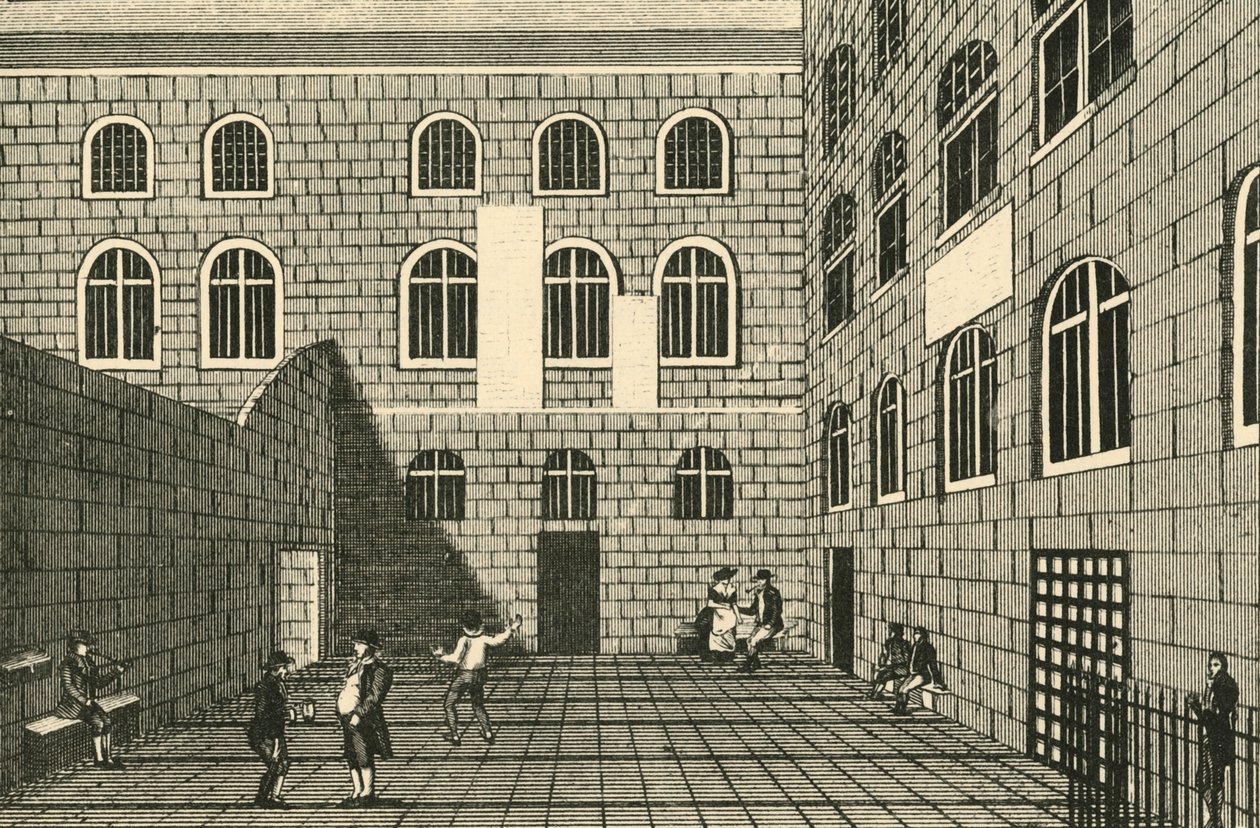 Newgate, cour intérieure, XVIIIe siècle - Unbekannt